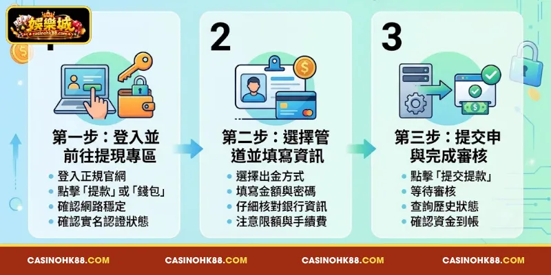 3 分鐘 內 快速 完成 的 娛樂城出金/提現教學