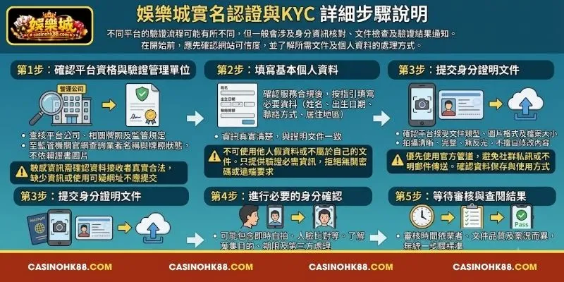 娛樂城實名認證與KYC 的 完整 流程 與 詳細 步驟