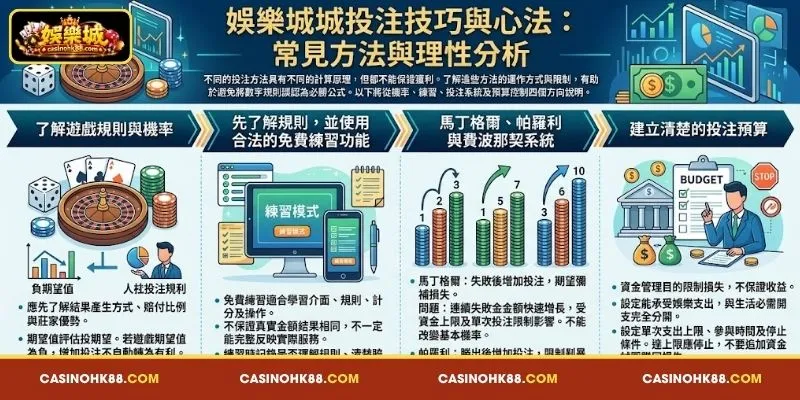 娛樂城投注技巧與心法：常見 投注 方法 與 理性 判斷